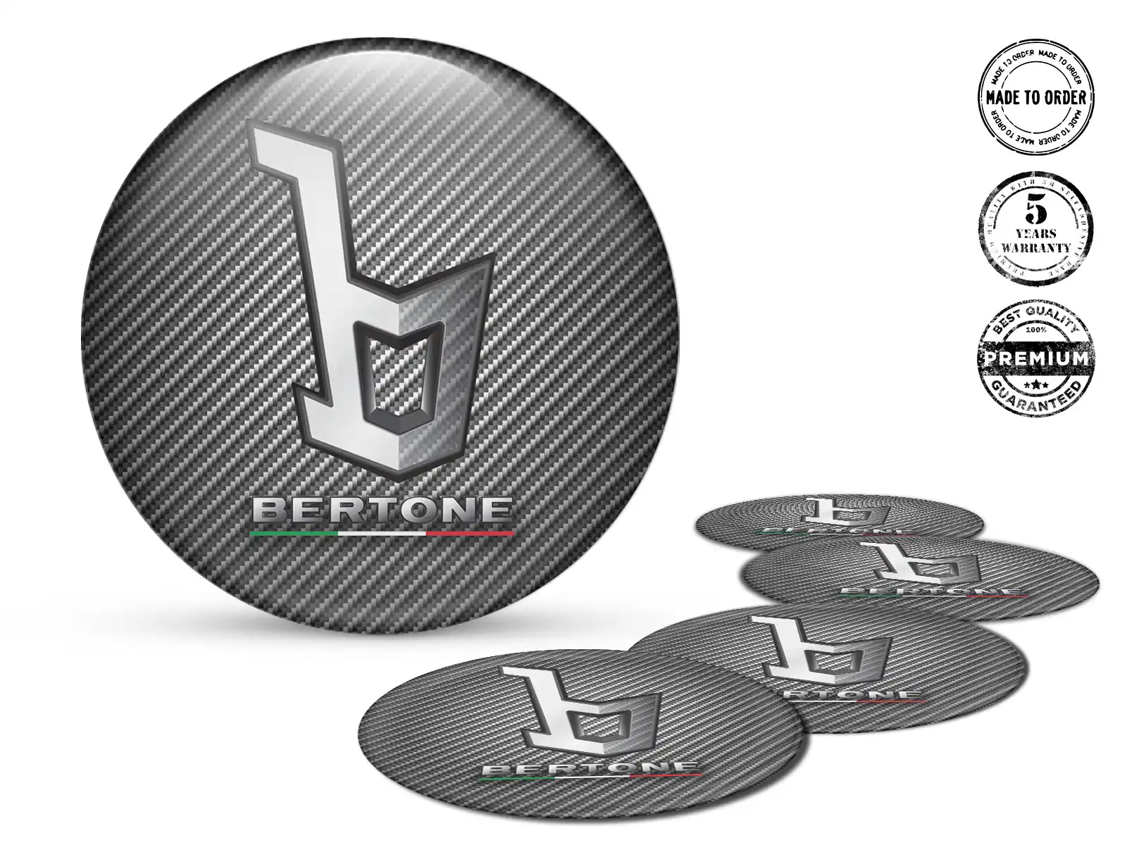 Bertone Autocollants Bombés Racing Quantique Premium